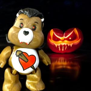 Dracula, Vampire, Care Bear, Print in Place, Articulated, Flexi, Flexible, Toy, Halloween Series. 