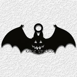 bat charm halloween keychain jackolantern