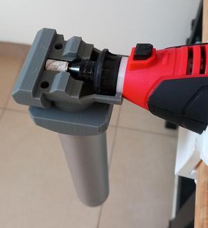 Rotary Tool Leather Sanding Rig with Vacuum Attachment