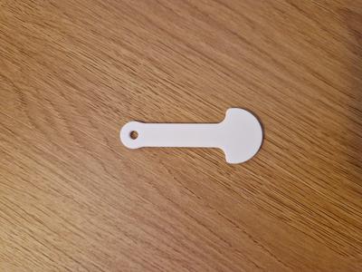 Removable shopping cart coin