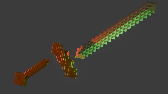 Minecraft Sword (From: A Minceraft Movie 2025) | Modular!