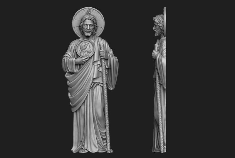 Saint Jude Full Figure Relief