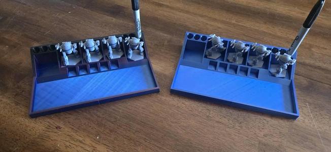 battle tech dice tray and minis dock