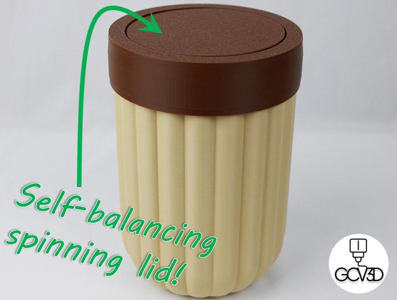 Modern Desktop Trash Can