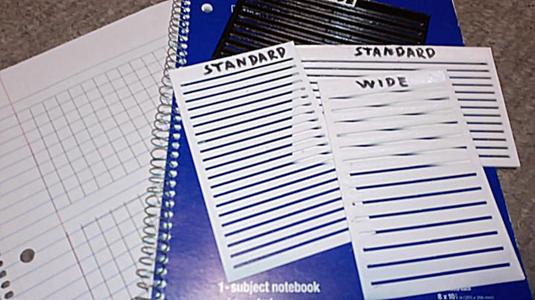 Line Stencils (Standard & Wide Ruled | Horizontal & Vertical) For 3.5x5.5 Pocket Notebooks/Journals
