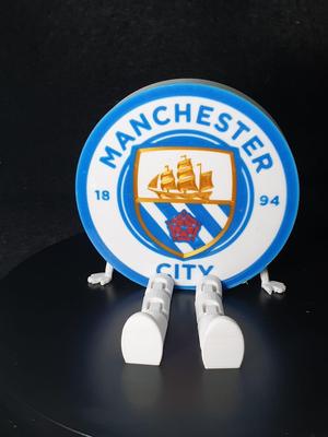 Manchester City FC shield with flexi legs