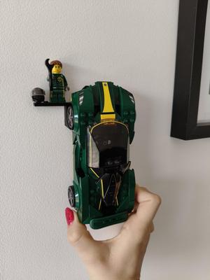 Lego Speed Champions wall mount with separate place for helmet