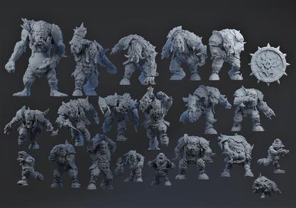 Fantasy Football Pig Iron Pummelers Orc team - COMPLETE TEAM BUNDLE