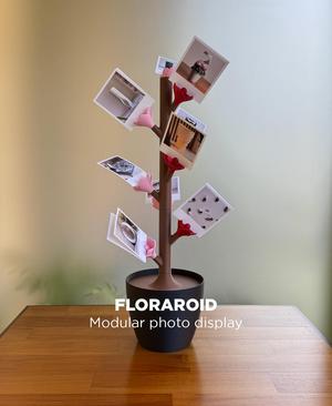 Floraroid, modular photo display stand.