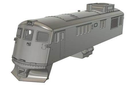 HOn3 WP&Y GE Class 90 - Diesel Locomotive Shell and Fuel Tank