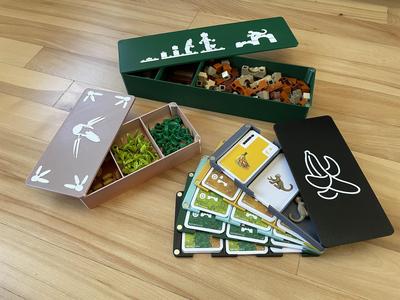 Magnetic Insert/Boxes for LEGO Monkey Palace boardgame