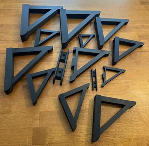 Shelf brackets with French Cleat Mount
