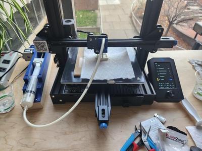 Modifying a 3D Printer to Print with Unconventional Materials