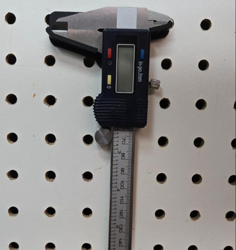 Caliper Holder for PegBoard