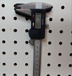Caliper Holder for PegBoard