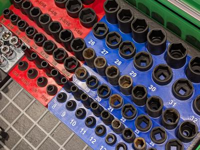 Gridfinity Organizers for 1/2" Socket Sets