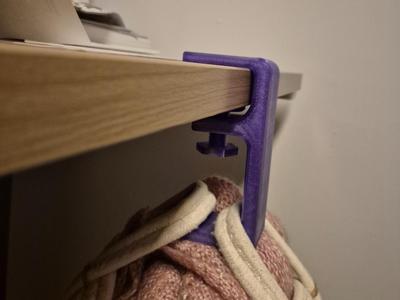 Adjustable desk hook for bags or handbags