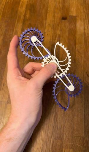 Triple Nautilus Gear Fidget