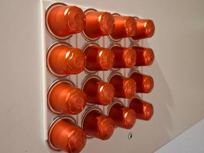Nespresso capsule rail/holder