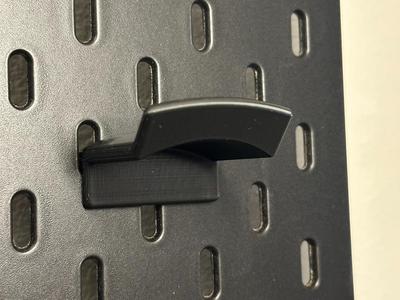 Headphone holder hook for IKEA Skadis Pegboard
