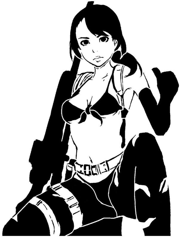 MGS Quiet stencil