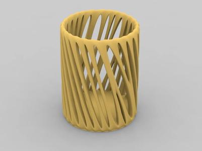 Hollow Pen Holder/No Supports/Print-in-Place