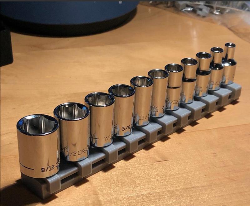 1/4" Socket Rail Organizer