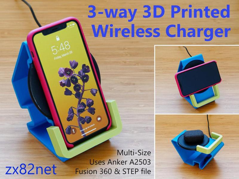3-way wireless charger