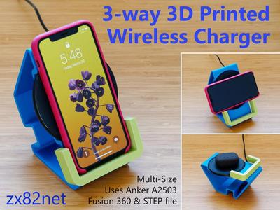 3-way wireless charger
