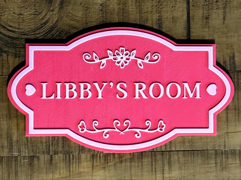 Personalized Room Sign