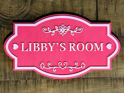 Personalized Room Sign
