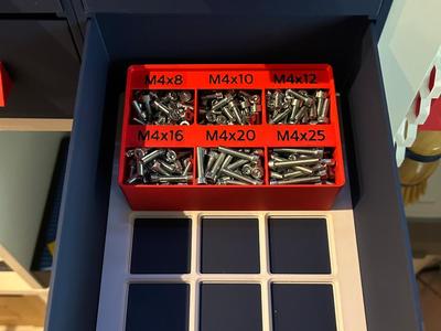 Gridfinity 3x2 Screw Box Modular, Stackable