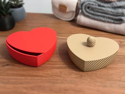Heart Box with Spiral Pattern