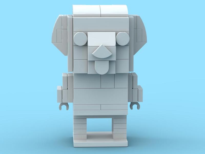 LEGOs Guinea Pig Brickheadz (Free to Color) 