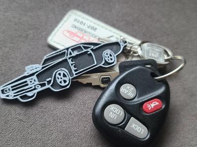 1970 dodge charger keychain perfect for car lovers