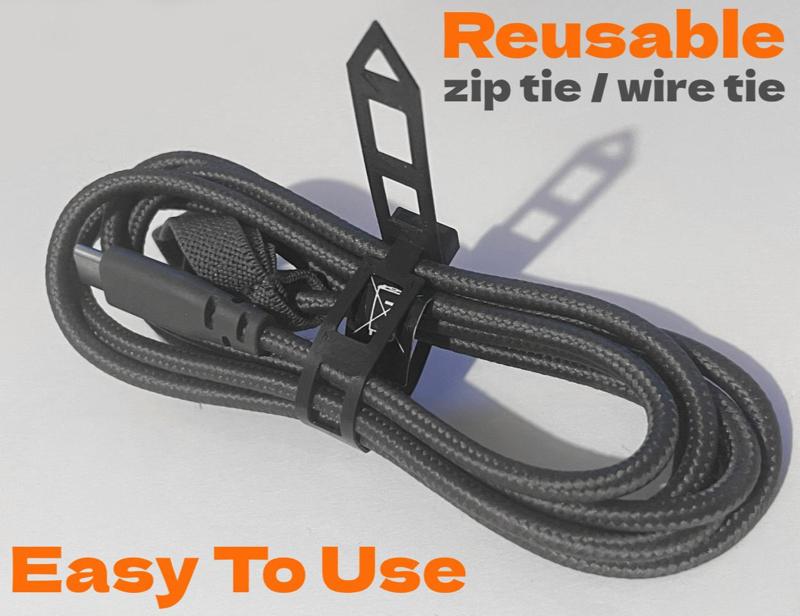 Reusable Cable Tie / Zip Tie - Easy to use