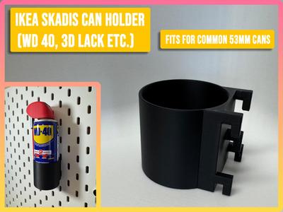IKEA SKADIS CAN Holder - 53mm - WD40, 3D Lack, etc