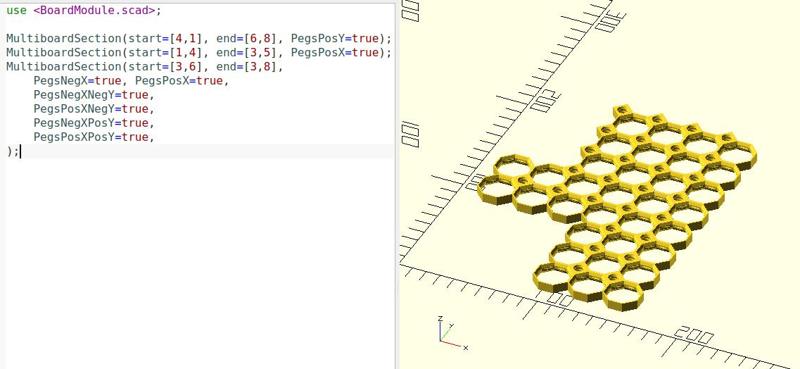 Multiboard OpenSCAD generator