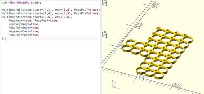 Multiboard OpenSCAD generator
