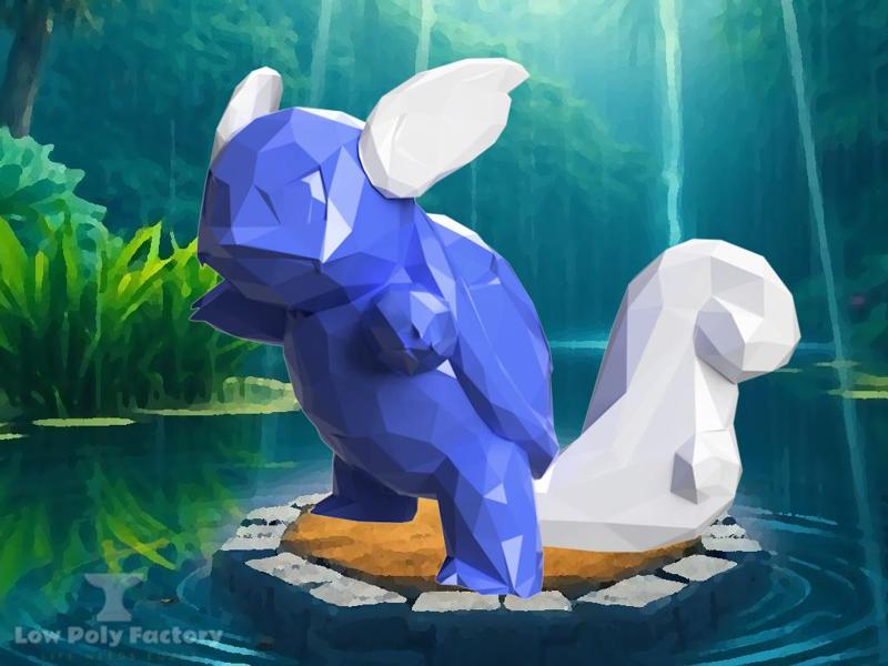 Low-Poly Wartortle (Pokemon)
