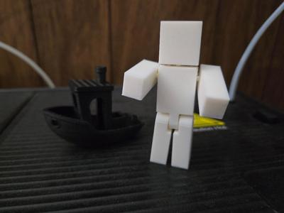 POSABLE FIGURINE PRINT IN PLACE