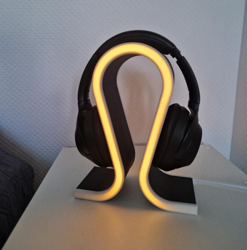 Headphone holder and Night Lamp 