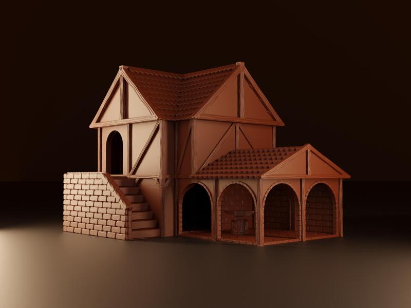 Fantasy Blacksmith - DND and wargaming terrain