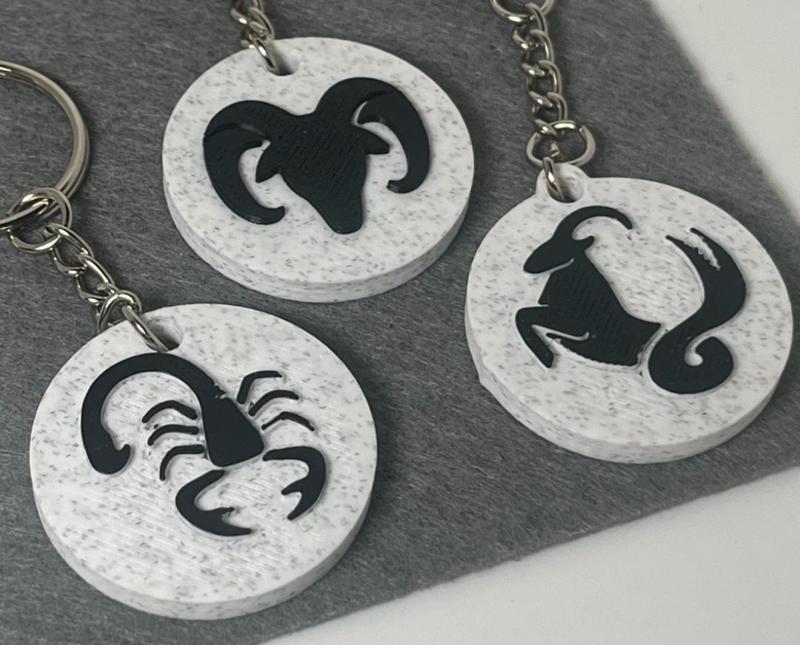 Zodiac NFC Keychains