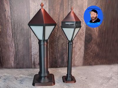 Remote Control LED Old Fashioned Street Light Lamp