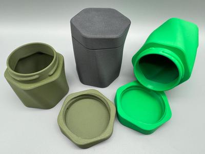 Elegant storage jar with lid