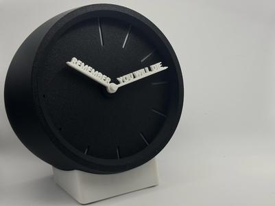 Remember you will die clock (Memento Mori)