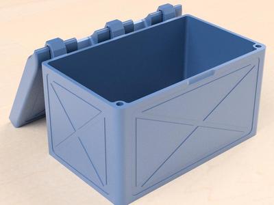 "ONEbox" Box with Lid "Print-in-Place"