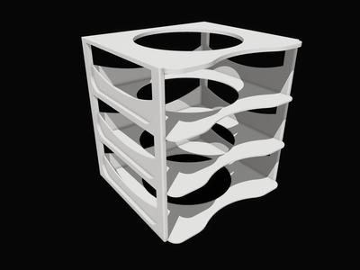 Bamboo Spool Filament Box Drawer Storage Rack (Box Updated After Filament Price Reduction)