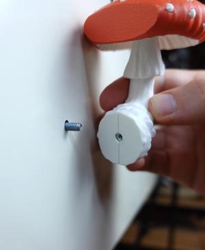 Mushroom drawer handles “Amanita Muscaria”